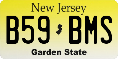 NJ license plate B59BMS