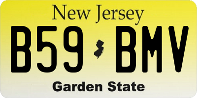 NJ license plate B59BMV