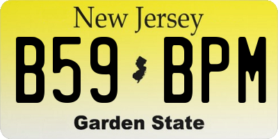NJ license plate B59BPM