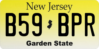 NJ license plate B59BPR