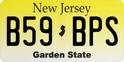 NJ license plate B59BPS