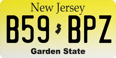 NJ license plate B59BPZ