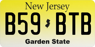 NJ license plate B59BTB