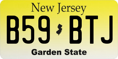 NJ license plate B59BTJ