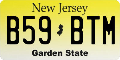 NJ license plate B59BTM