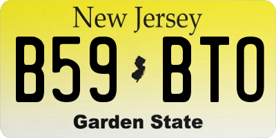 NJ license plate B59BTO
