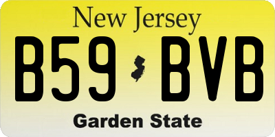NJ license plate B59BVB