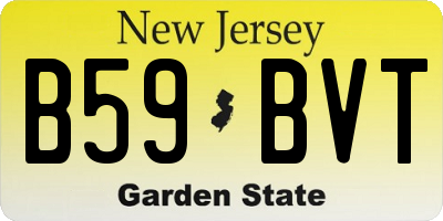 NJ license plate B59BVT