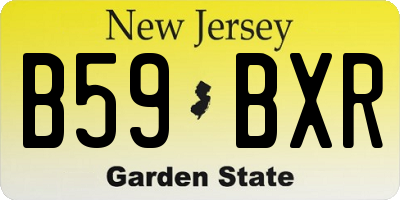 NJ license plate B59BXR