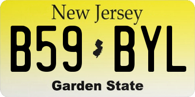 NJ license plate B59BYL