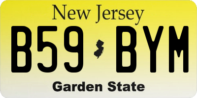 NJ license plate B59BYM
