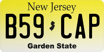 NJ license plate B59CAP