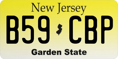 NJ license plate B59CBP