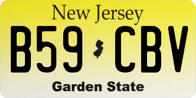 NJ license plate B59CBV