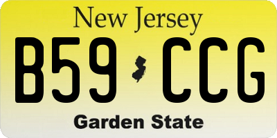 NJ license plate B59CCG