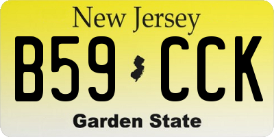 NJ license plate B59CCK