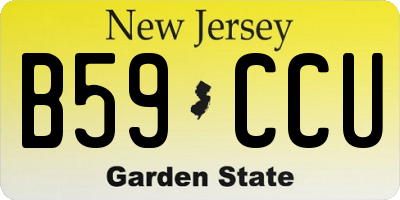 NJ license plate B59CCU