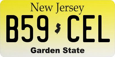 NJ license plate B59CEL