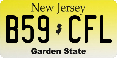 NJ license plate B59CFL