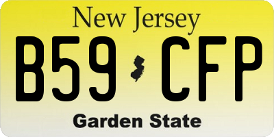 NJ license plate B59CFP