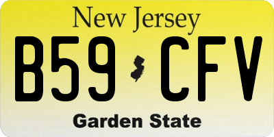 NJ license plate B59CFV