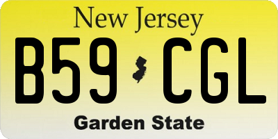 NJ license plate B59CGL