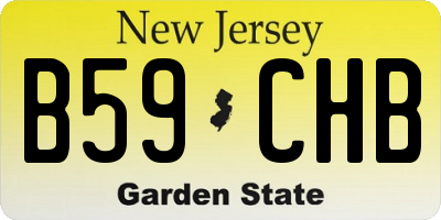 NJ license plate B59CHB