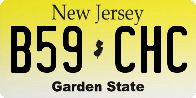 NJ license plate B59CHC