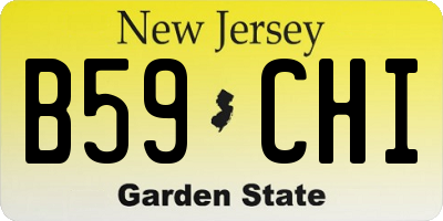 NJ license plate B59CHI