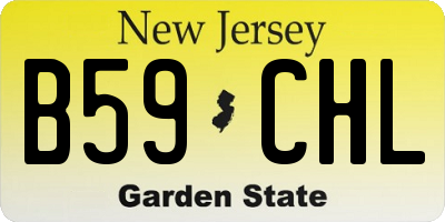 NJ license plate B59CHL
