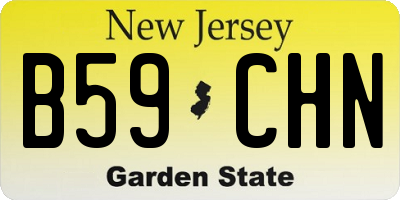 NJ license plate B59CHN