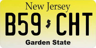 NJ license plate B59CHT