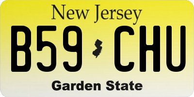 NJ license plate B59CHU