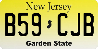 NJ license plate B59CJB