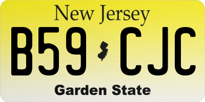NJ license plate B59CJC