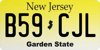 NJ license plate B59CJL