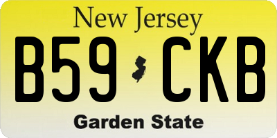 NJ license plate B59CKB