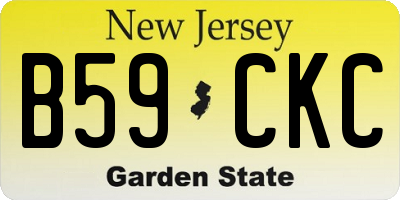NJ license plate B59CKC