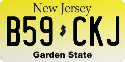 NJ license plate B59CKJ