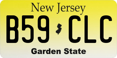 NJ license plate B59CLC