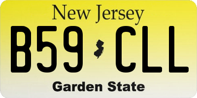 NJ license plate B59CLL
