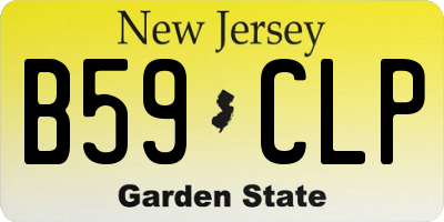 NJ license plate B59CLP