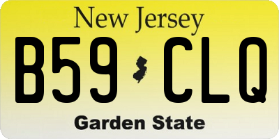 NJ license plate B59CLQ