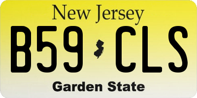 NJ license plate B59CLS