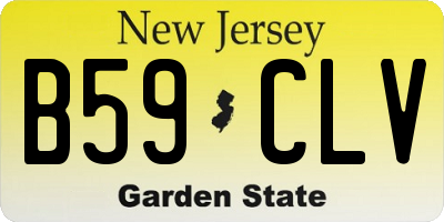 NJ license plate B59CLV