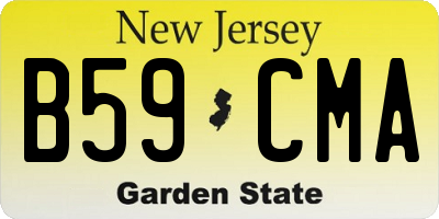 NJ license plate B59CMA