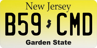 NJ license plate B59CMD