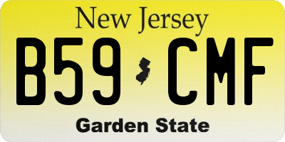 NJ license plate B59CMF