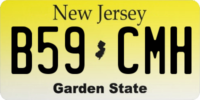 NJ license plate B59CMH