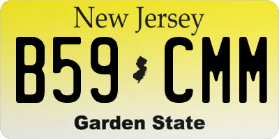 NJ license plate B59CMM
